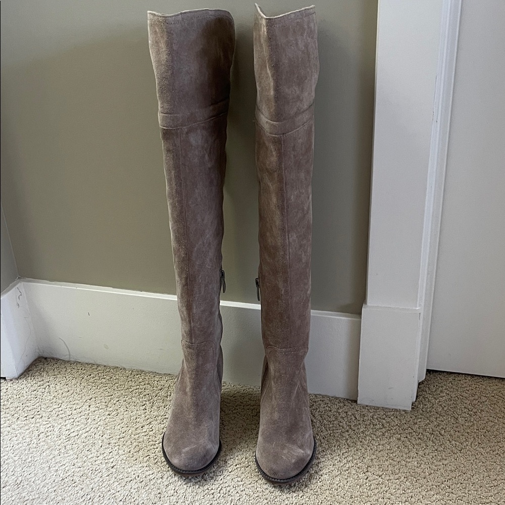 Franco Sarto Taupe Over-the-Knee Boots